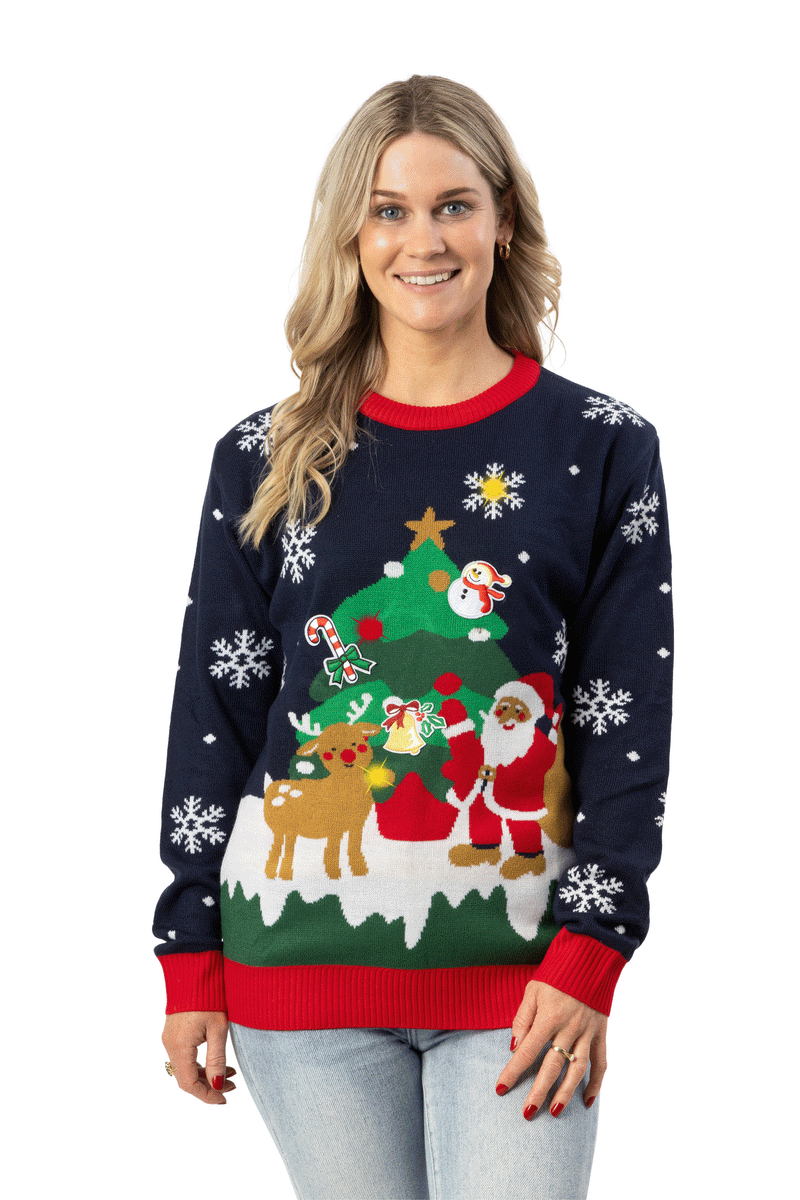 Women's Light Up Christmas Jumper Christmas Jumpers AU Christmas