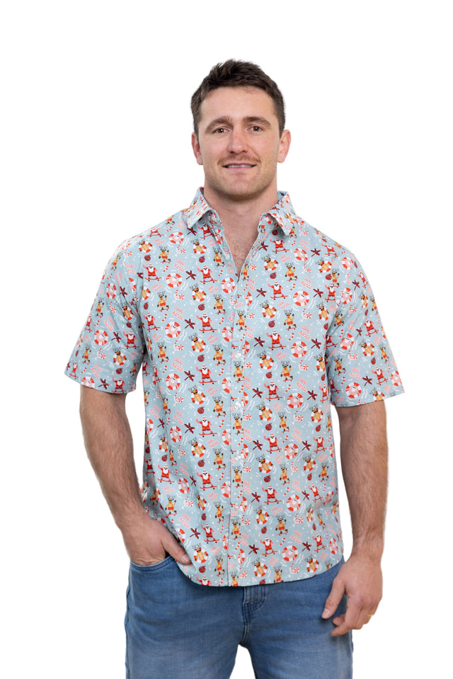Men's Cool Santa Party Shirt