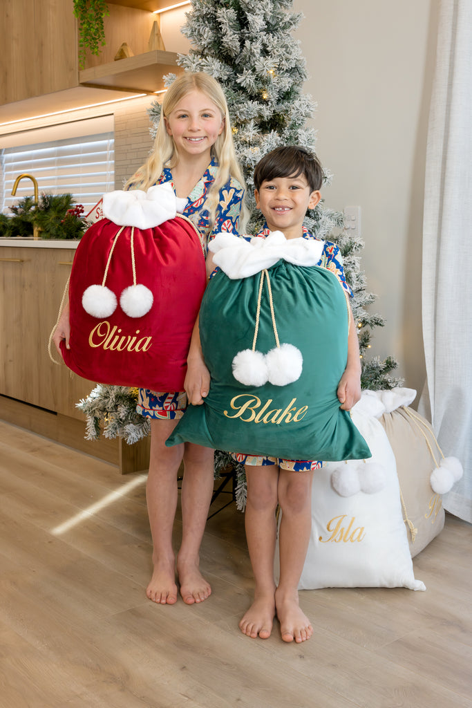 Luxe Velvet Personalised Santa Sacks