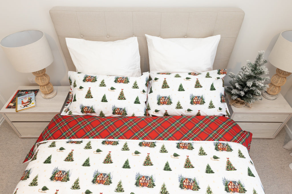 tartan christmas duvet