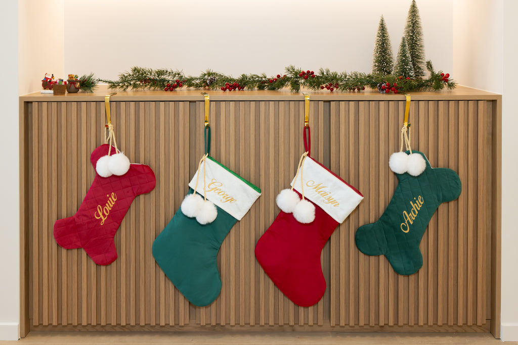 embroidered christmas stockings