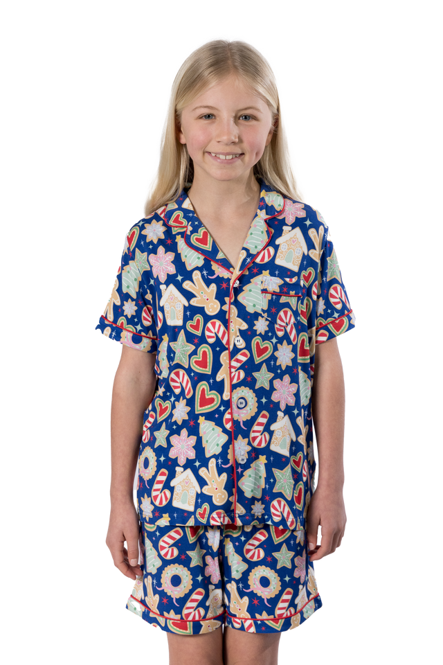Children's Luxe Bamboo Gingerbread Christmas Pyjamas