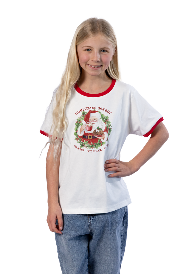 Children's Cotton Santa Christmas T-Shirt