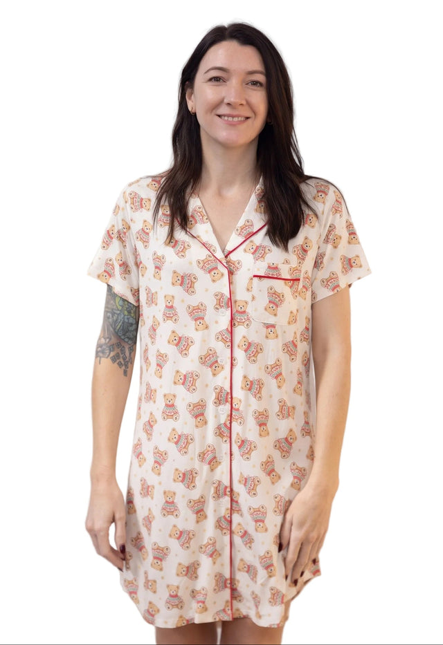 Women's Luxe Bamboo Cosy Cub Christmas Nightie