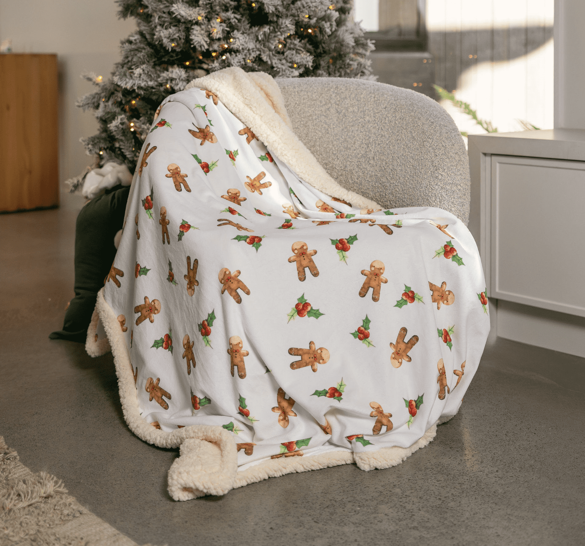 Gingerbread Christmas Blanket Christmas Jumpers AU Christmas Jumpers NZ AU