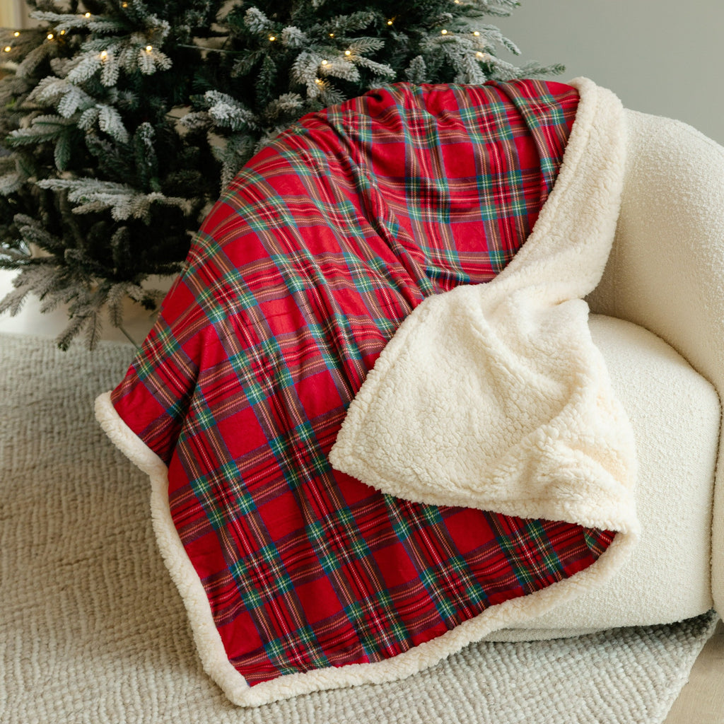 tartan christmas blanket