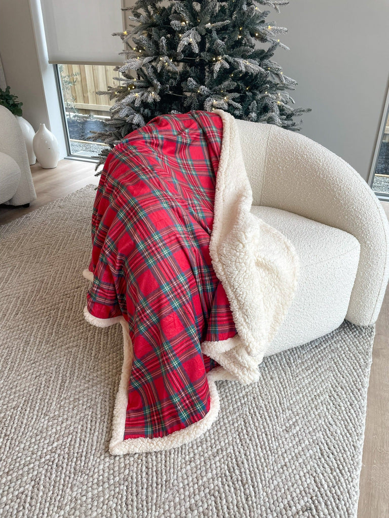 tartan christmas blanket