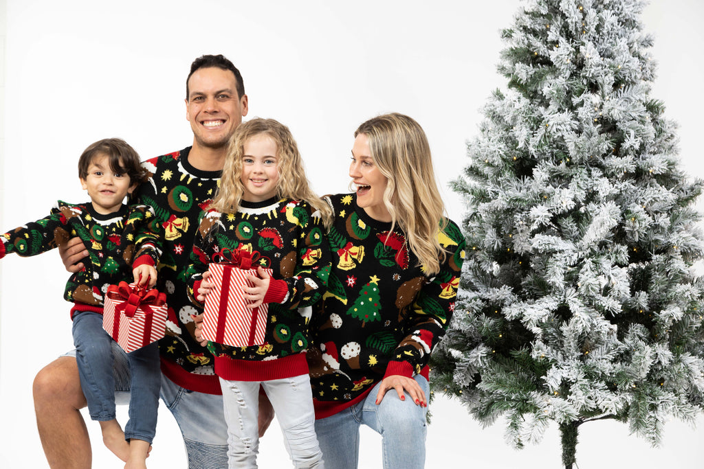 matching family christmas jumpers