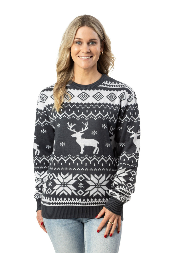 womens nordic snow christmas jumper