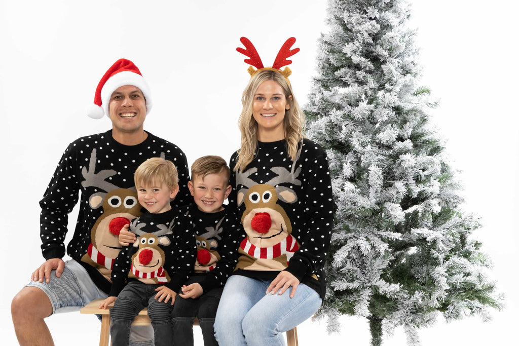 matching family christmas jumpers