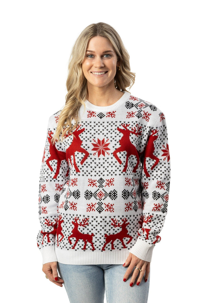 womens white xmas christmas jumper